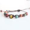Handcrafted Unisex Ceramic Bracelet with Ethnic Flair - Watercolor-Style Beads, Great New Gift!