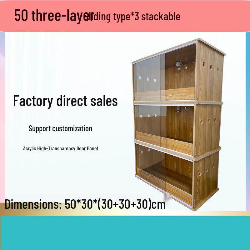 Multi-Layer Guinea Fowl Brooder & Warmer Cage for Chicks and Hamsters with Front Opening