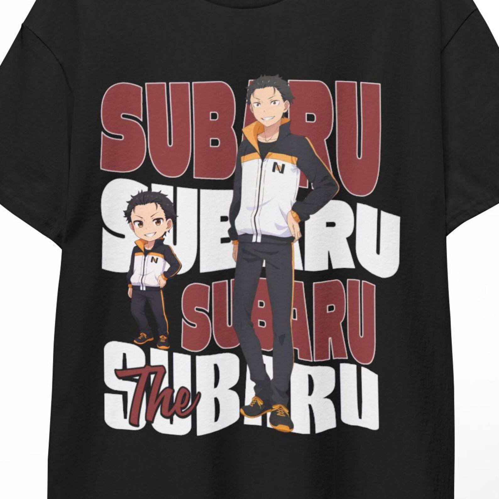 Re Zero Anime T Shirt Subaru Emilia Rem Isekai Manga Otaku Gift Japanese Anime Aesthetic Streetwear Tee Limited Fan Merch Unisex Graphic XL