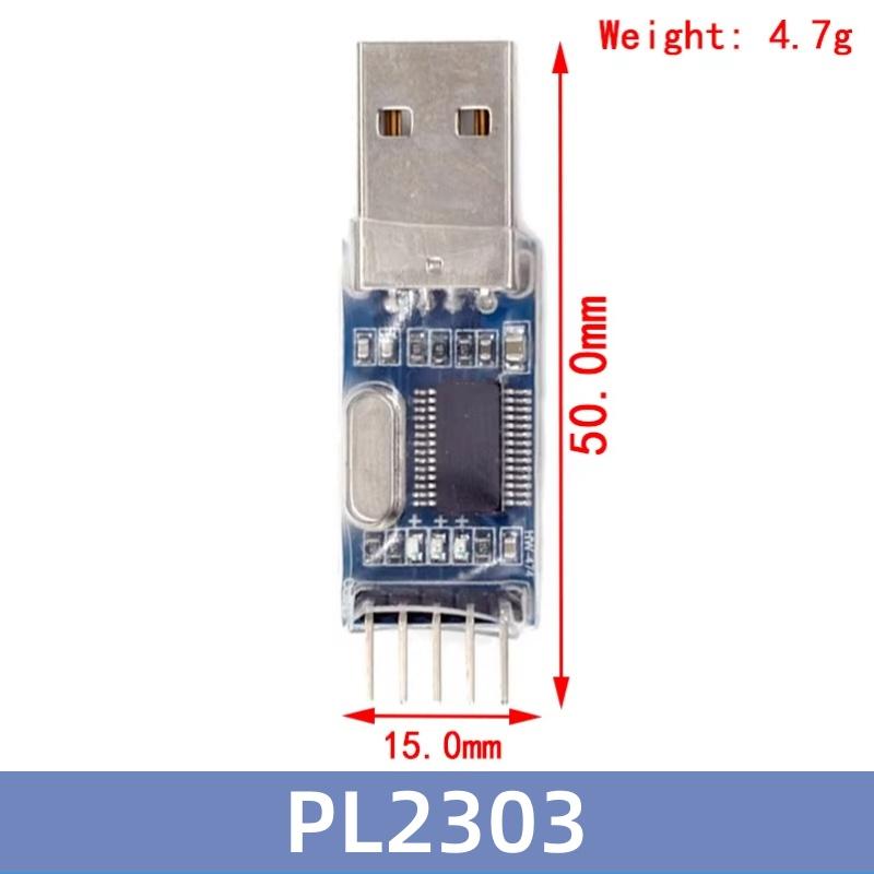PL2303 USB To RS232 TTL Converter Adapter Module DC 3.3V 5V PL2303HX STC Microcontroller Brush Machine Board 1/2pcs