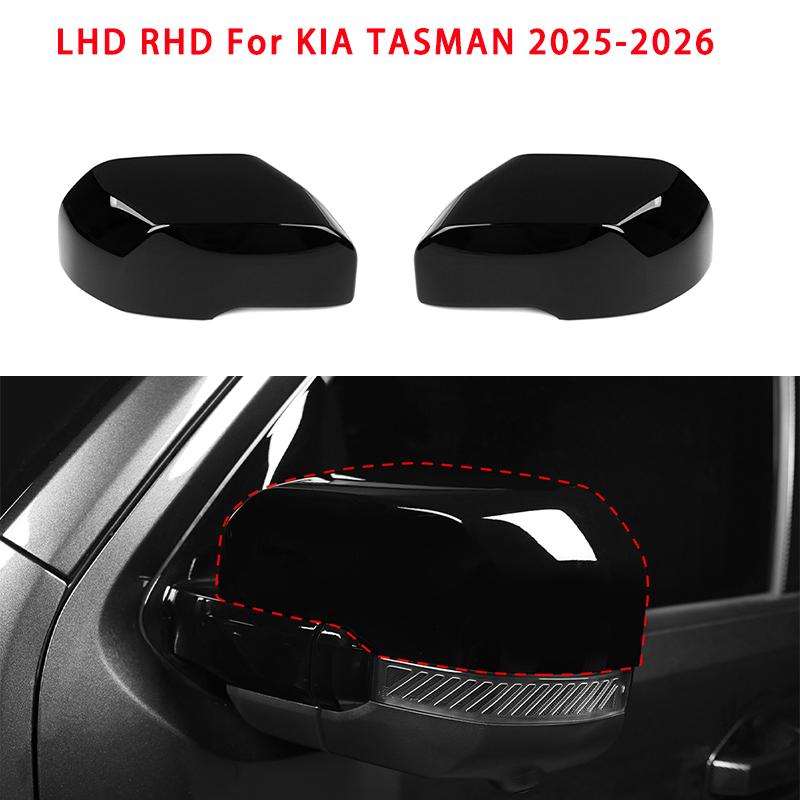 Car Exterior Accessories Rear View Mirror Cover Side Mirror Trim Frame Covers ABS Material For KIA TASMAN 2025-2026 LHD/RHD