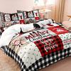 Contemporary Christmas Bedding Set Collection with Festive Digital Print Design - Machine Washable, Polyester 100%