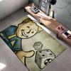 "Vintage Boy with Dice Illustration Rug Non-slip Rug Suitable for Living Room and Bedroom Sofas"