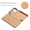 Genuine Leather Phone Flip Case for IPhone 17 16 15 14 13 12 11 Pro Max 17Pro Air 16E 16Pro 16 Plus Luxury Anti-scratch Cover