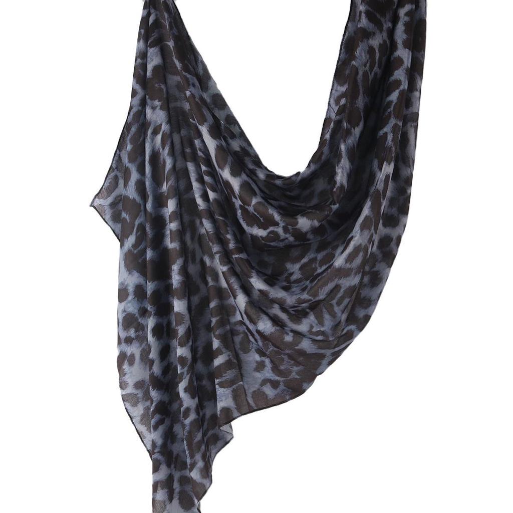 "Ethnic Watercolor Modal Cotton Shawl Satin Print Scarf for Women"