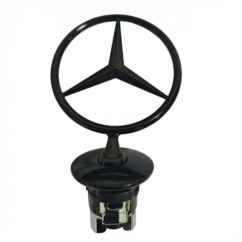 ZZX Car Bonnet Label Badge 3D Star Zinc Alloy Car Front Hood Emblem Mercedes Benz W203 W204 W205 W206 W212 W213 W222 W223 E300 1 PC1