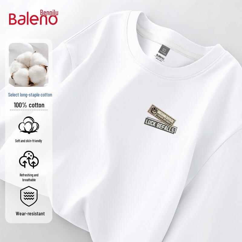 Baleno Men's American Style Loose Fit Cotton T-Shirt
