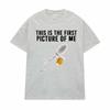 Funny This Is The Firstpicture of Me Sperm Holding Beer Unisex TShirts Unisex Women Classic Street T Shirt Vintage Casual T Shirts