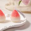4pcs Strawberry-Shaped Miniature Scented Candles Realistic Fruit-Scented Aromatherapy Candles Perfect As a Trendy Photo Prop