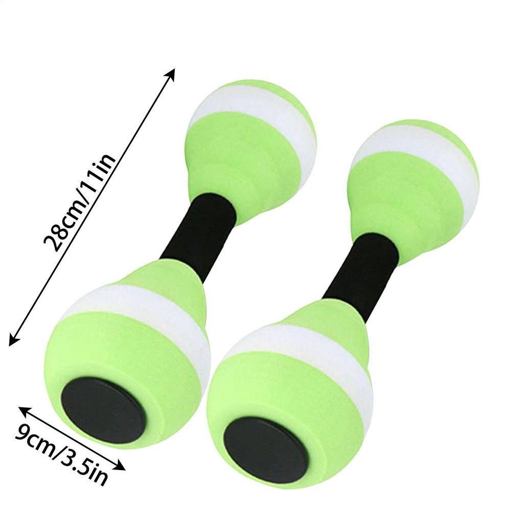 1 Pair Water Aerobics Dumbbell Aquatic EVA Barbell Aqua Fitness Arm Exercise Dumbbell Pool Swimming Yoga Exercise Equipment