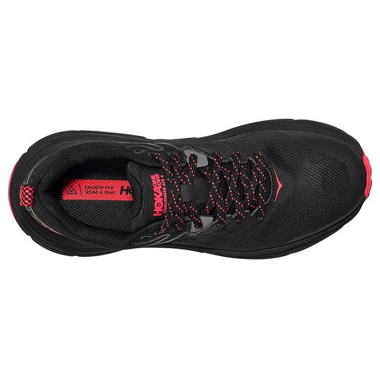 HOKA Challenger ATR 6 GORE-TEX Noir Rouge Baskets Femme 1116878-BBLC