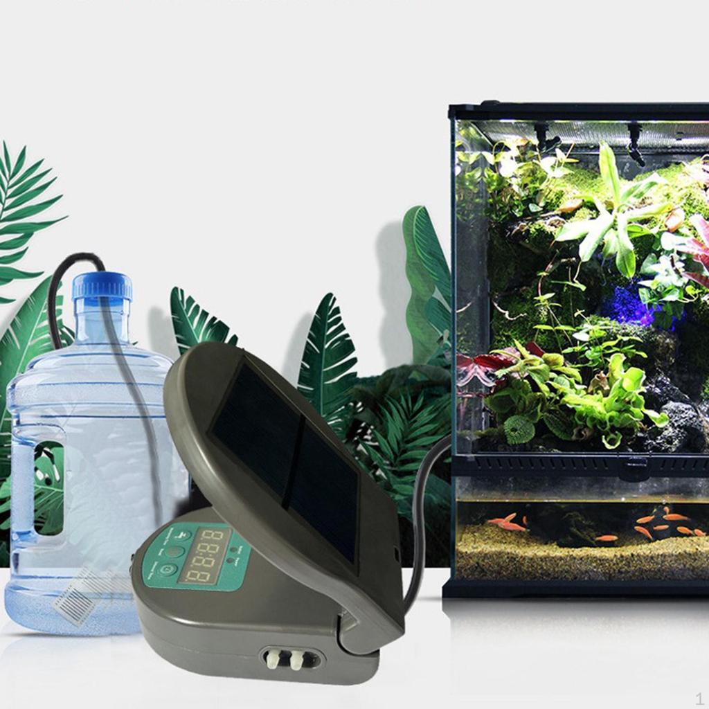 Reptile Mister Misting System Rainforest Plants Automatic Solar Humidifier for Landscaping