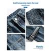 JEANSWEST Men's Retro Loose Fit Straight Leg Jeans