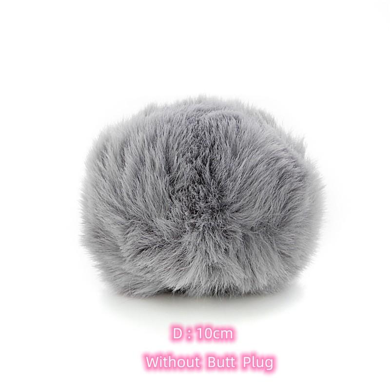 BDSM Faux Fox Tail Anal Plug with Removable Smooth Butt Plug for Men Women Role-playing Adult Games Sex Toys