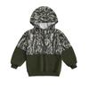 Kid Boy Hoodies Camouflage Half Zip-up Long Sleeve Hooded Sweatshirt Casual Toddler Pullover
