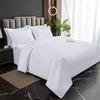Pure White 3-Piece Hotel Linen Set: Thick Bed Sheet & Duvet Cover for Homestay