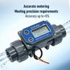 TUNGFULL Digital Turbine Flow Meter UPVC Pipeline Water Flow Sensor LCD Display DN40 Liquid Counter For Irrigation Sewage Pipe