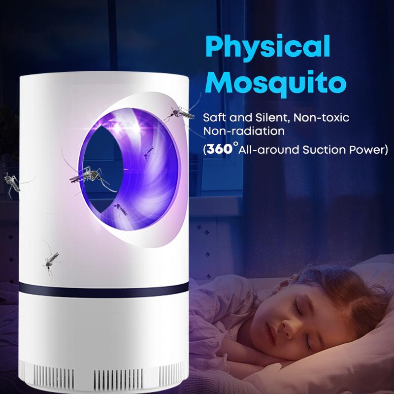 USB LED UV Mosquito Lamp Indoor Insect Proof Light Outdoor Pest Control Lamp Inhalation Mosquito Killer Phototactile Sensing