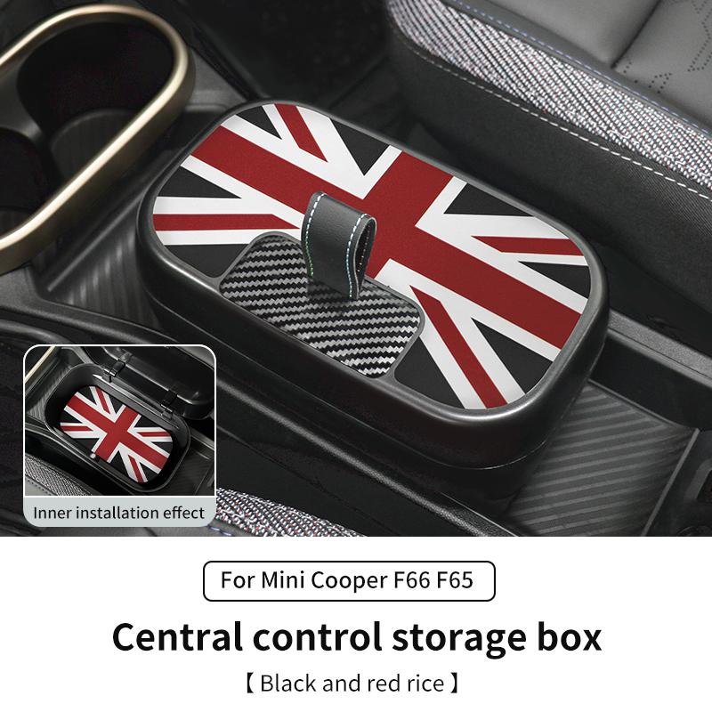 Central Control Storage Box For BMW Mini Cooper F65 F66 2024 2025 Central Armrest Storage Box Car Accessories