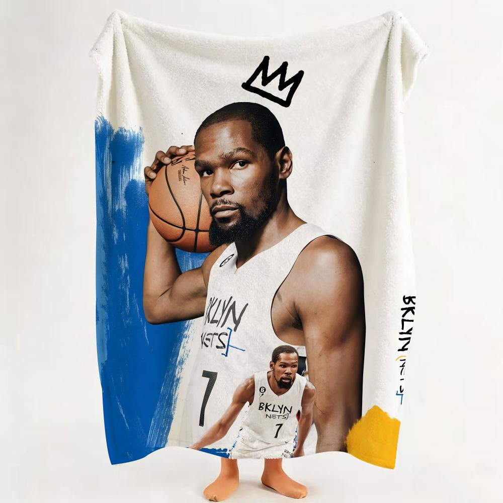 Athlete K Kevin D Durant Throw Flannel Throw Blanket Suitable for Sofa Living Room Bedroom