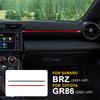 Real Soft Carbon Fiber Trim For Subaru BRZ Toyota GR86 2021 2022 2023 2024 Co-pilot Central Control Sticker Interior Accessories.