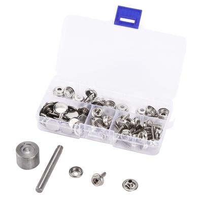 Snap Fastener Kit Stainless Steel Canvas Boat Cover Button Metal Screw Rivet Buckle Tools