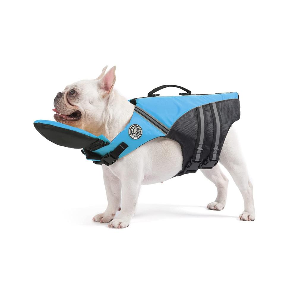 Big Dog Life Jacket Dog Swim Supplies Pet Swimwear Clothes Vest for Small Medium Large Dog S синий