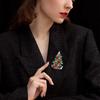 Fashion Premium New Christmas Tree Brooch Christmas Holiday Gifts Clothing Accessories Eco-friendly Brooch Pin