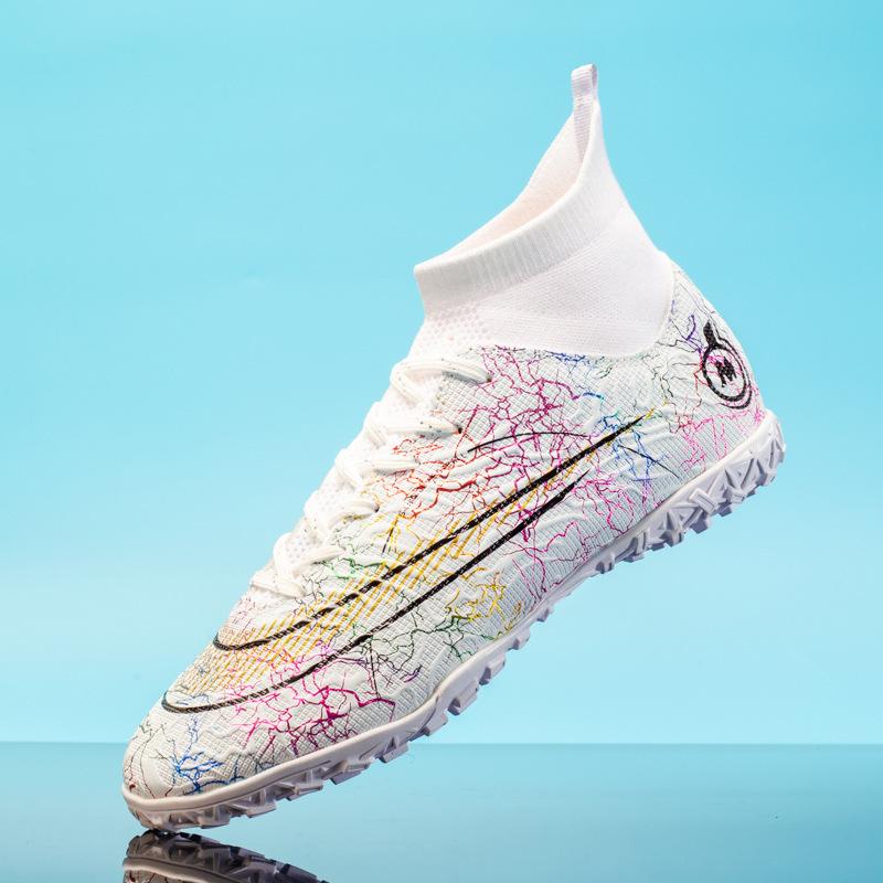 One 2025 high-top football shoe Boys' student spike shoes Girls' game training sports shoes