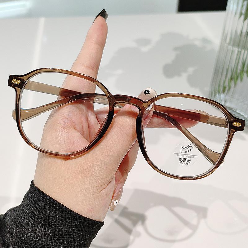 Fashion Anti Blue Light Glasses Ultra Light Square Frame PC Eyewear Optical Lenses Anti-fatigue Woman Graduated Glasses