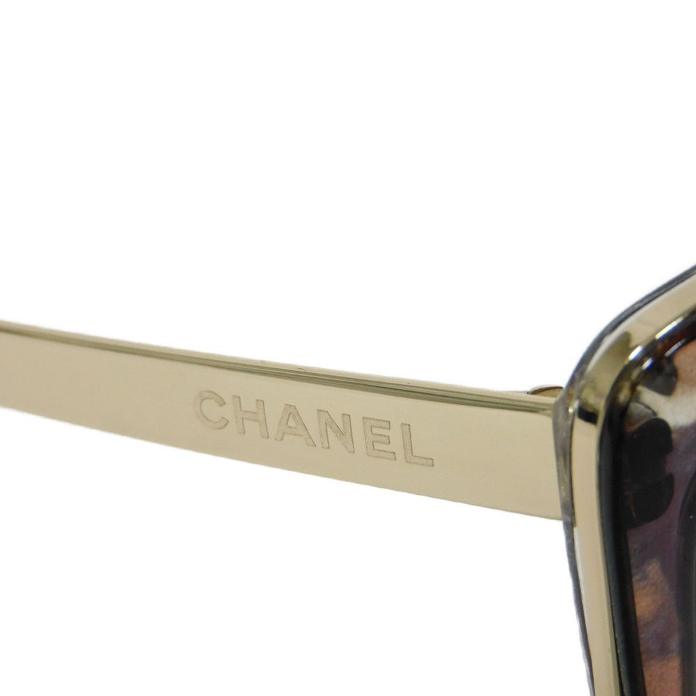Used 10097 Fox Shape Eyewear 4209 c.463/S9 7968 Polarized Gradient Gold Logo Acetate Clear Havana Women's from Japan