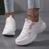 Autumn new sports shoes lightweight student running shoes white soft-soled mesh breathable shoes