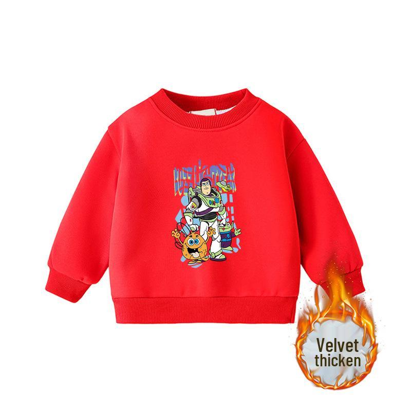 Unisex Kids' Round Neck Long Sleeve Warm Korean Style Fashion Hoodie