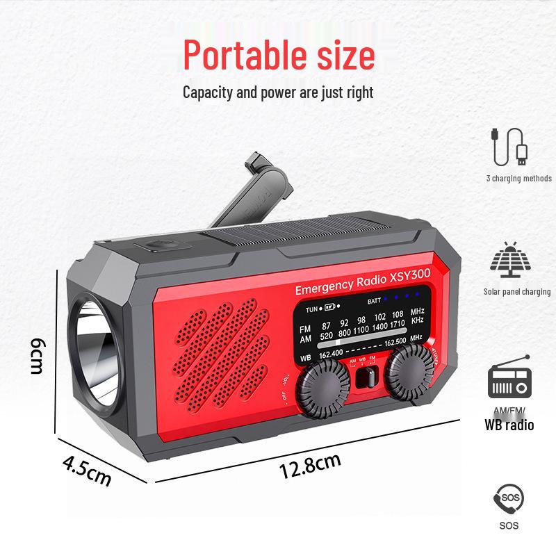 Multifunctional Outdoor Emergency Flashlight Radio