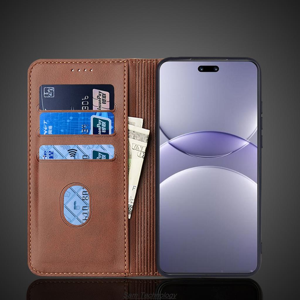 Magnetic Attraction Leather Case for Huawei Nova 13 Pro 6.76" MIS-AL00 Holster Flip Cover Case Wallet Bags Capa Fundas Coque