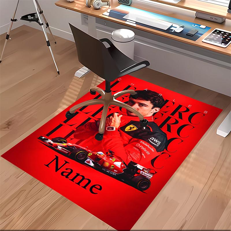 Custom personalization Charles Leclerc Print Area Rug - Soft, Washable Non-Slip Indoor Mat,Living Room,Home&Office Decorative Rug
