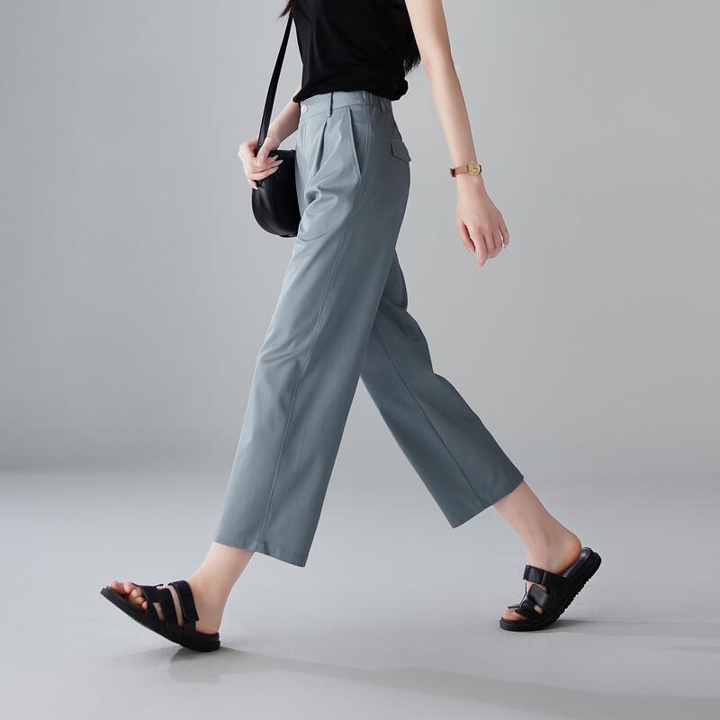 SOFSIL Women's 2026 Summer Stylish Relaxed Straight-Leg Ankle Pants
