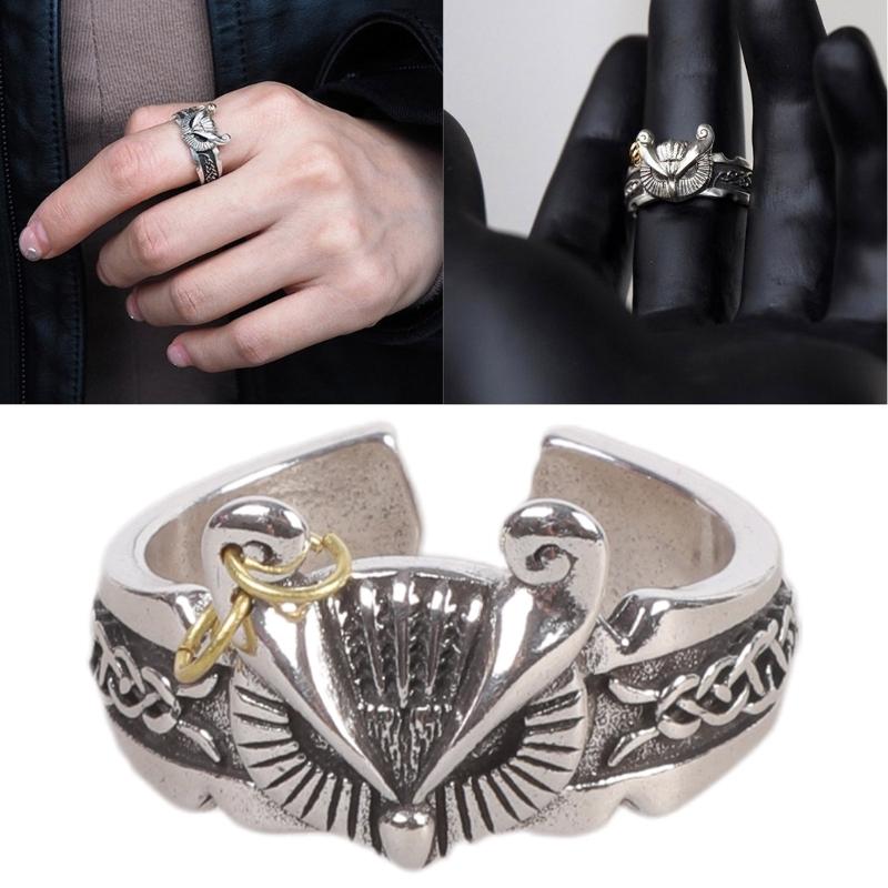 Gothic Owl Design Adjustable Copper Ring Unique Unisex Jewelry Finger Accessories For Everyday Wear Or Gifting