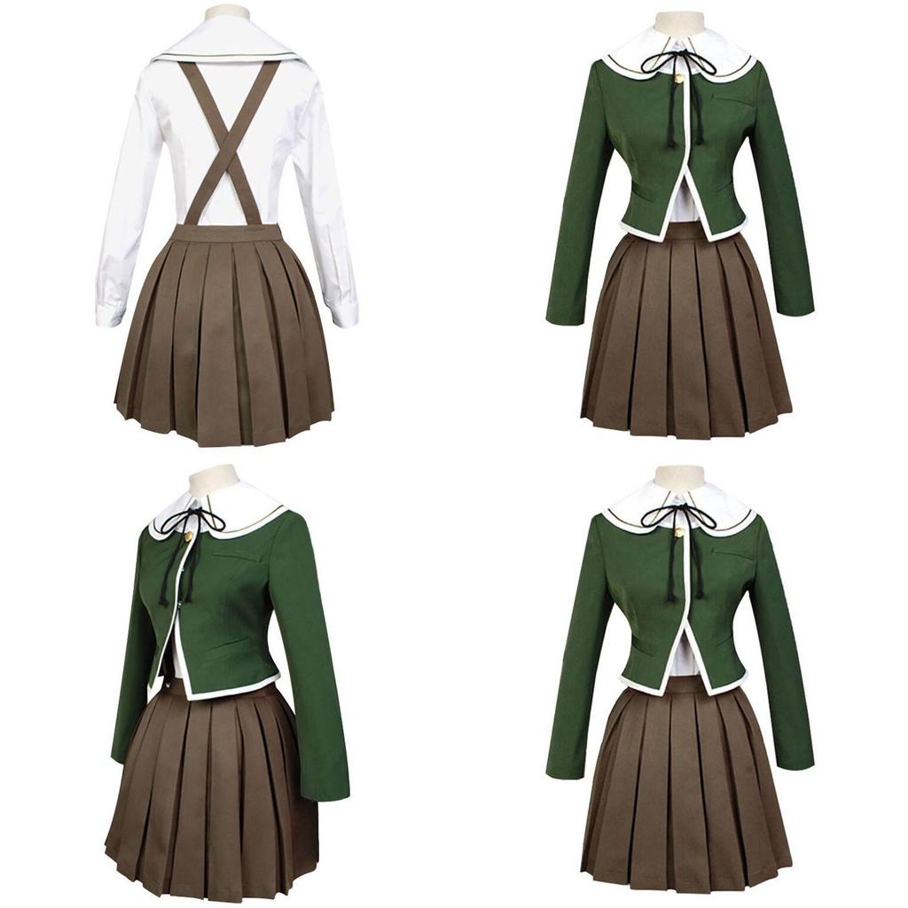 Danganronpa Chihiro Fujisaki Uniform Suit Cosplay Costume Full Set For Anime Fans