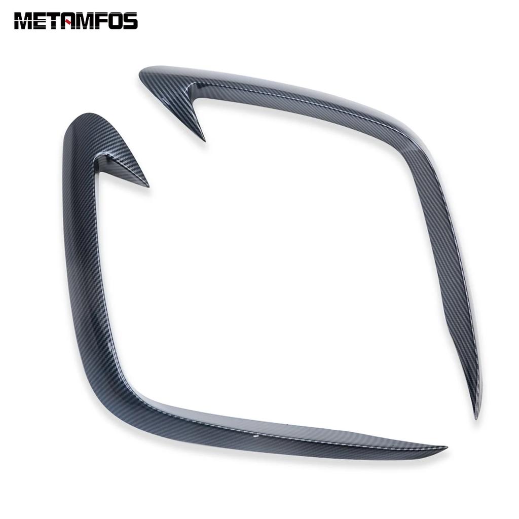 Car Accessories For Hyundai Tucson NX4 - 2024 Exterior Chrome Front Fog Light Lamp Eyelid Eyebrow Foglight Molding Trim
