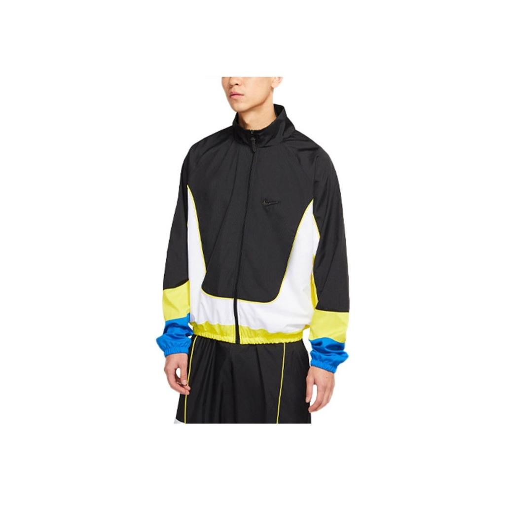 Nike Throwback Woven Basketball Jacket Men Outerwear Black CV1932-013