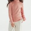 Kids' Striped Half-High Collar Thermal Base Layer T-Shirt