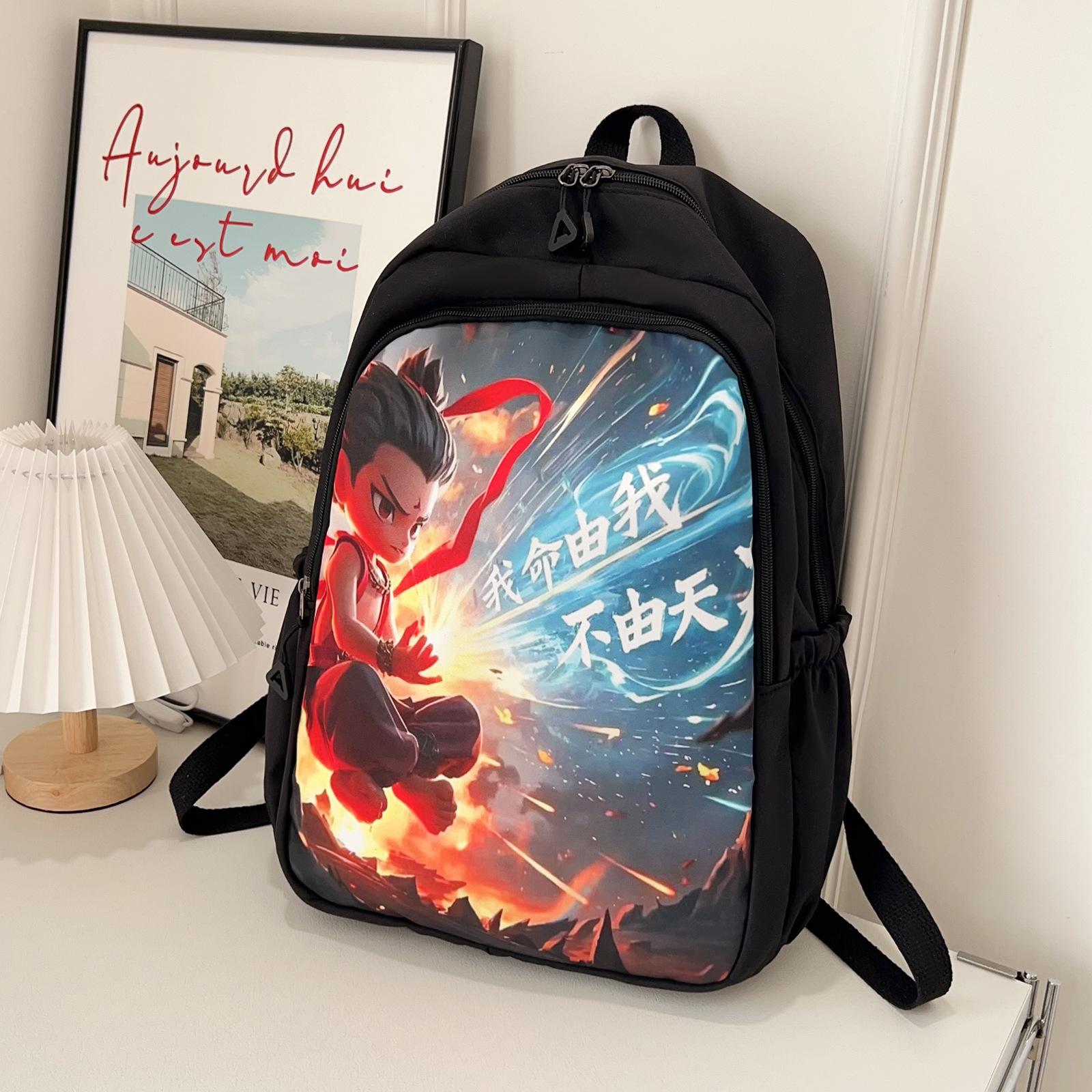 

Ранец Нэчжа для мальчиков, мальчик-демон Нэчжа, творящий хаос в море, ученики начальной школы 1-2, 3-6 классов, снижает нагрузку и защищает