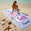 Custom Name Kawaii Friends Stylish Digital Printing Beach Towel Quick‑Drying Absorbent Blanket for Beach Pool Gym Travel
