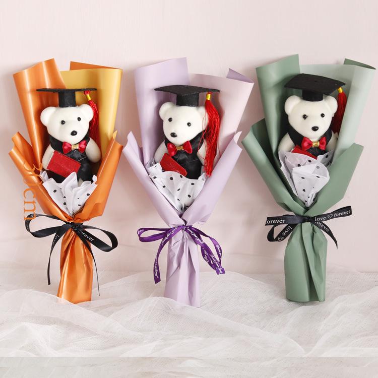 Kindergarten Graduation Teddy Bear Bouquet - DIY Cartoon Bear Doll