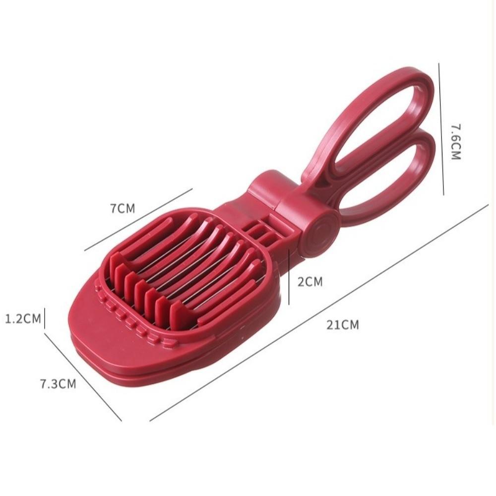 Ergonomic Design Vegetable Fruit Slicer Scissor Shaped Kitchen Gadget New Egg Slicer