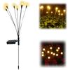 Solar Firefly Warm Light 6-head Ground Lamp 4 Packs Fireflies Ground Lights Firefly Solar Lights