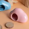 Non-Slip Cloud Shaped Hamster Nest Smooth Surface Hamster Cooling House Hamster Cage  Small Pets