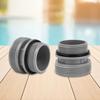 4 Pack Pool Hose Conversion Adapters with Clamp Washer Pool Pump Adapter Pool Filter Pump Hose Adapter for Above Ground Pools