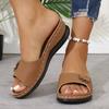 Fashion Lightweight Wedges Slippers Women 2025 Summer Flower Decor Thick Sole Sandals Woman Plus Size 36-43 Platform Beach Flip Flops